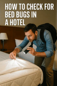 How to check for bed bugs in a hotel