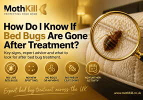 How do I know if bed bugs are gone after treatment